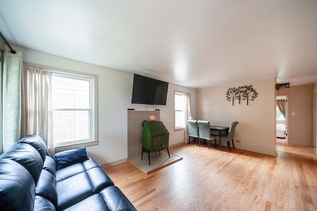 928 Grey Ave, Evanston, IL 60202 - living room featuring light wood-style flooring
