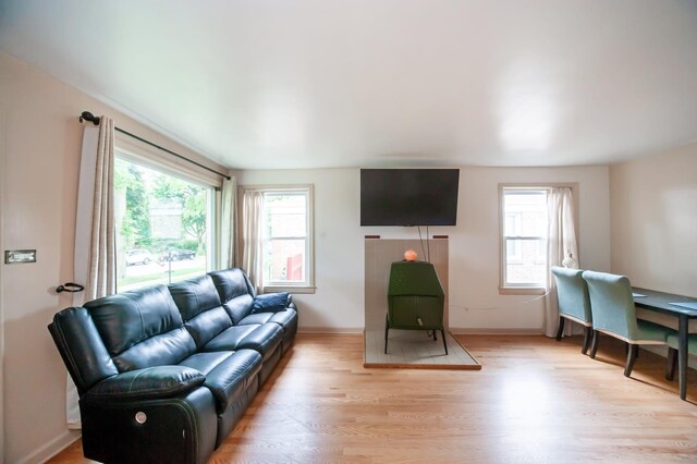 928 Grey Ave, Evanston, IL 60202 - living room featuring plenty of natural light and light wood-style floors