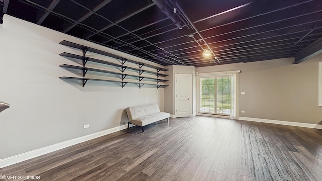 14948 S Preserve Dr, Lockport, IL 60441 - unfurnished room featuring dark wood-style floors and baseboards