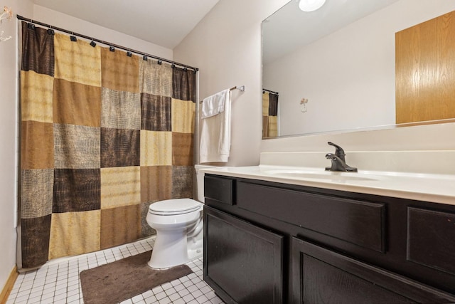 307 Valley Rd, North Aurora, IL 60542 - bathroom featuring vanity and tile patterned floors