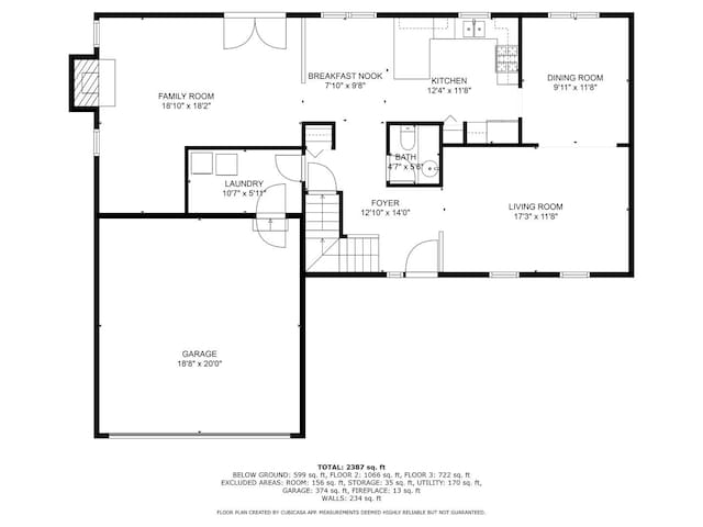 307 Valley Rd, North Aurora, IL 60542 - view of room layout