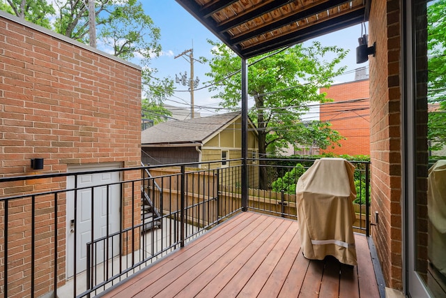 832 W Altgeld St Unit 1, Chicago, IL 60614 - view of wooden deck