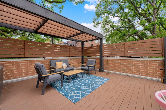 832 W Altgeld St Unit 1, Chicago, IL 60614 - wooden terrace with an outdoor hangout area