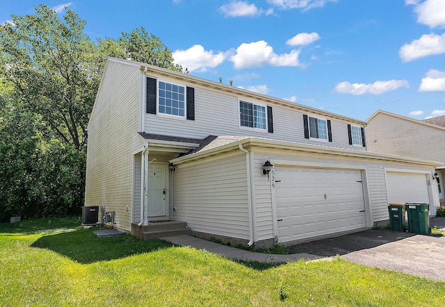 1526 Peachtree Ln, Lockport, IL 60441 - traditional-style home with a front lawn and driveway
