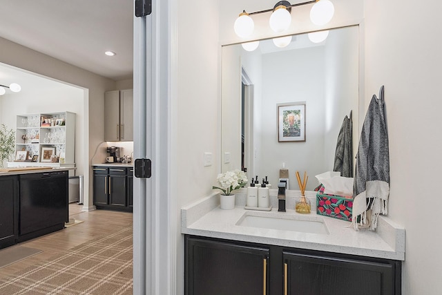1526 Peachtree Ln, Lockport, IL 60441 - bathroom with vanity and recessed lighting