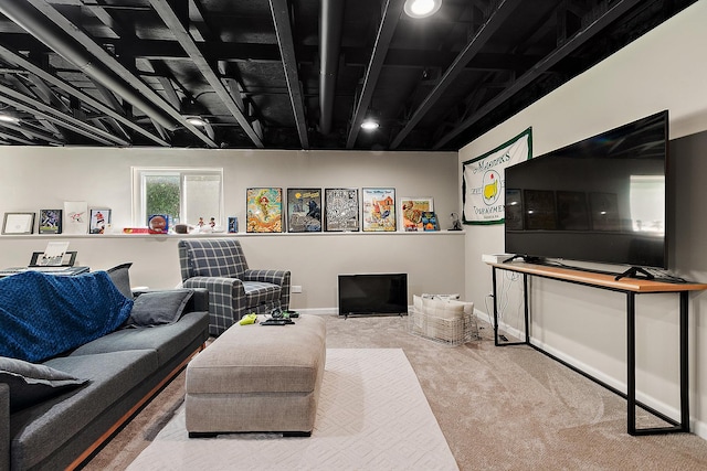 1526 Peachtree Ln, Lockport, IL 60441 - carpeted living room with baseboards