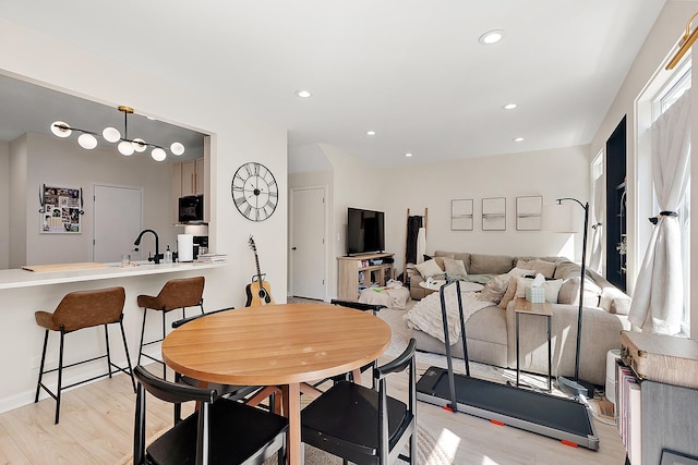 1526 Peachtree Ln, Lockport, IL 60441 - dining room featuring light wood finished floors and recessed lighting
