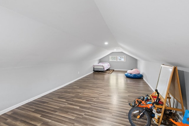 956 S Elm Ave, Kankakee, IL 60901 - additional living space featuring lofted ceiling and wood finished floors