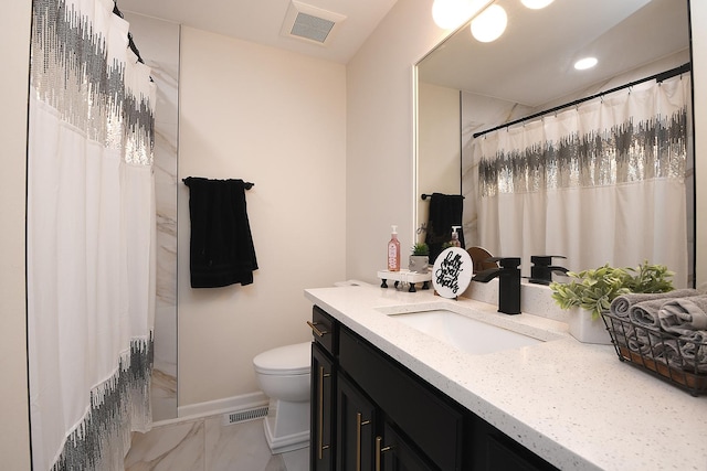 1602 Peachtree Ln, Lockport, IL 60441 - full bath featuring marble finish flooring, vanity, and curtained shower