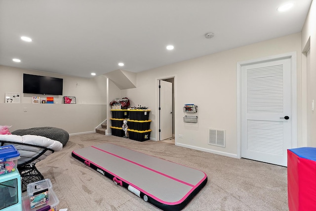 1602 Peachtree Ln, Lockport, IL 60441 - bedroom with carpet flooring and recessed lighting