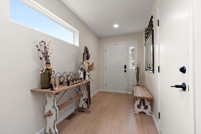 1602 Peachtree Ln, Lockport, IL 60441 - entrance foyer featuring light wood-type flooring and recessed lighting