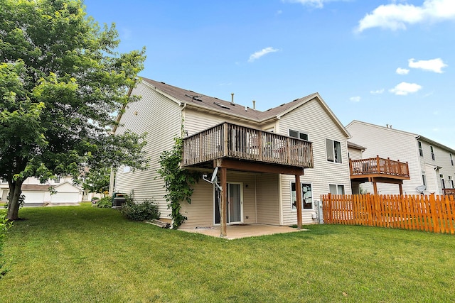 1602 Peachtree Ln, Lockport, IL 60441 - back of house featuring a deck and a patio area