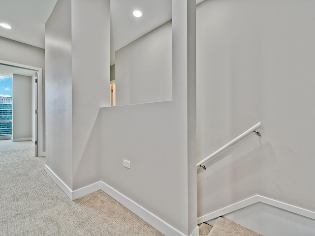 737 W Washington Blvd Unit 3003, Chicago, IL 60661 - hall featuring carpet and recessed lighting