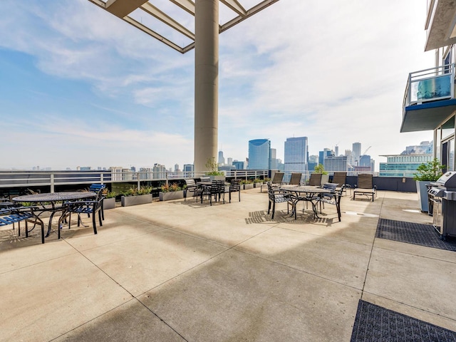 737 W Washington Blvd Unit 3003, Chicago, IL 60661 - view of patio / terrace with a skyline view and outdoor dining area