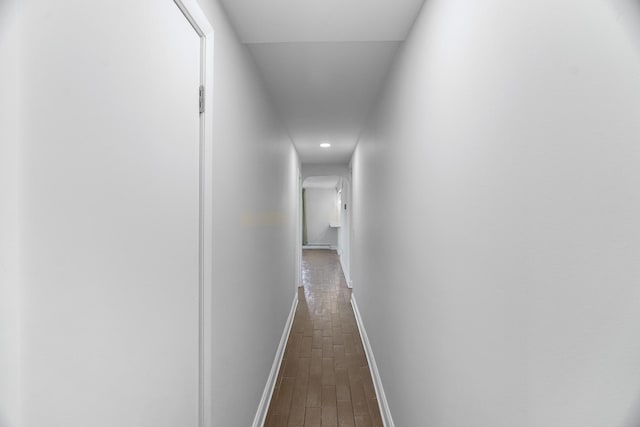 930 S Chatham Ave, Addison, IL 60101 - hall with recessed lighting and dark wood finished floors
