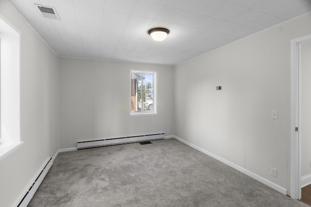 930 S Chatham Ave, Addison, IL 60101 - unfurnished room featuring baseboard heating and carpet flooring