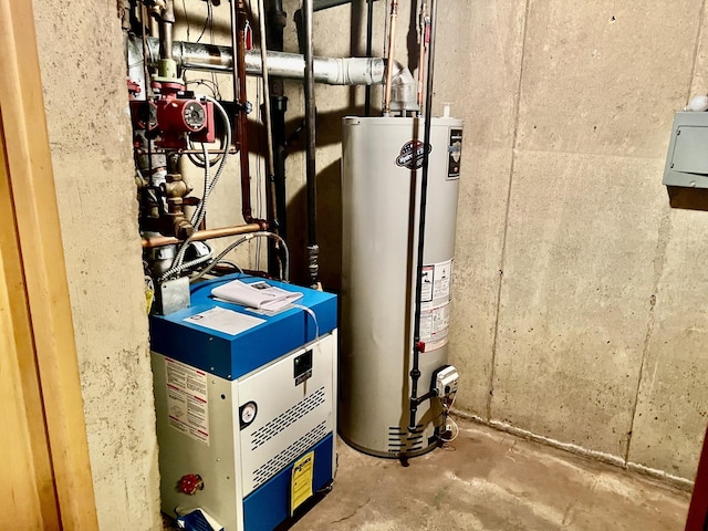 336 Flossmoor Ave, Waukegan, IL 60085 - utilities featuring gas water heater and a heating unit