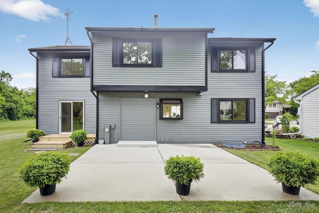 111 Mayberry Ct, Rolling Meadows, IL 60008 - back of property featuring a yard and a patio