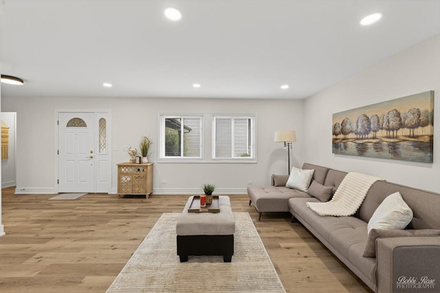 111 Mayberry Ct, Rolling Meadows, IL 60008 - living area featuring recessed lighting and light wood finished floors