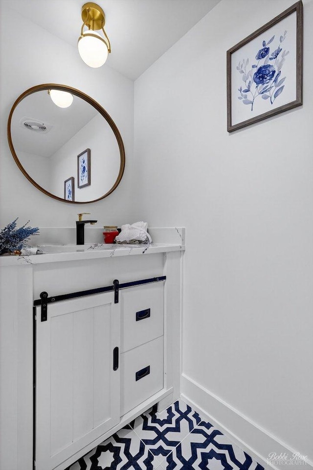 111 Mayberry Ct, Rolling Meadows, IL 60008 - bathroom with vanity and baseboards