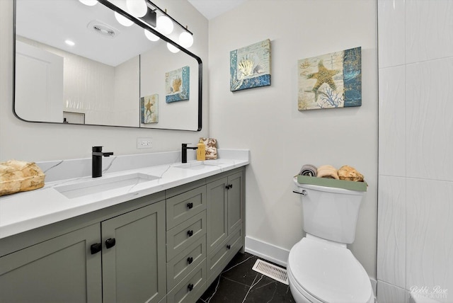 111 Mayberry Ct, Rolling Meadows, IL 60008 - bathroom featuring vanity and toilet