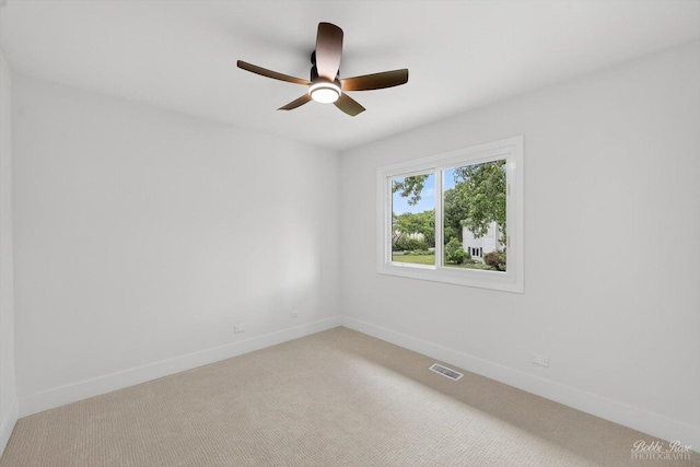 111 Mayberry Ct, Rolling Meadows, IL 60008 - carpeted empty room featuring ceiling fan and baseboards