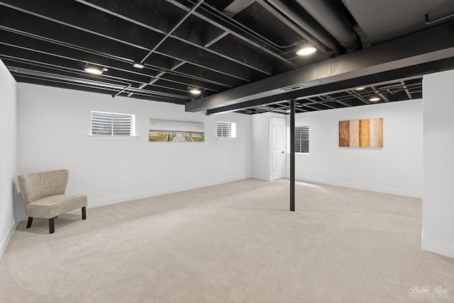 111 Mayberry Ct, Rolling Meadows, IL 60008 - below grade area featuring carpet flooring and baseboards