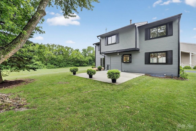 111 Mayberry Ct, Rolling Meadows, IL 60008 - rear view of house with a patio area and a yard