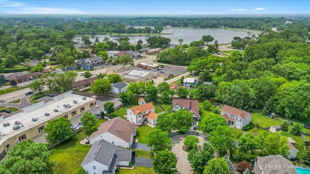28909 Honeysuckle Ct, Lakemoor, IL 60051 - aerial perspective of suburban area with a nearby body of water
