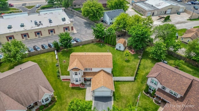 28909 Honeysuckle Ct, Lakemoor, IL 60051 - aerial perspective of suburban area
