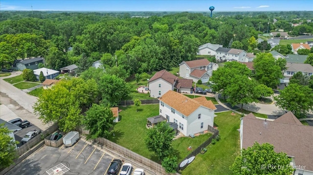 28909 Honeysuckle Ct, Lakemoor, IL 60051 - aerial perspective of suburban area with a forest