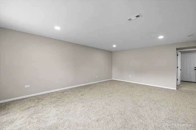 6710 Valley View Rd, Hanover Park, IL 60133 - empty room with carpet floors and recessed lighting