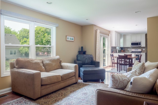 1903 Ronzheimer Ave, Saint Charles, IL 60174 - living room with wood finished floors and recessed lighting
