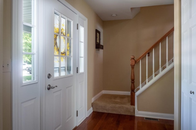 1903 Ronzheimer Ave, Saint Charles, IL 60174 - entryway featuring stairway and dark wood-type flooring