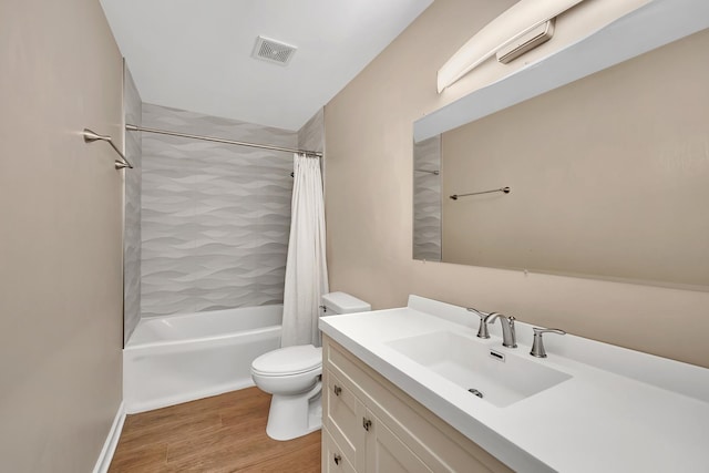 2314 Hasting Dr, Plainfield, IL 60586 - bathroom with vanity, shower / bath combo, and wood finished floors