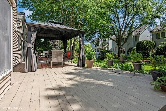 2325 Fairfax Rd, Saint Charles, IL 60174 - deck with a gazebo and outdoor dining space