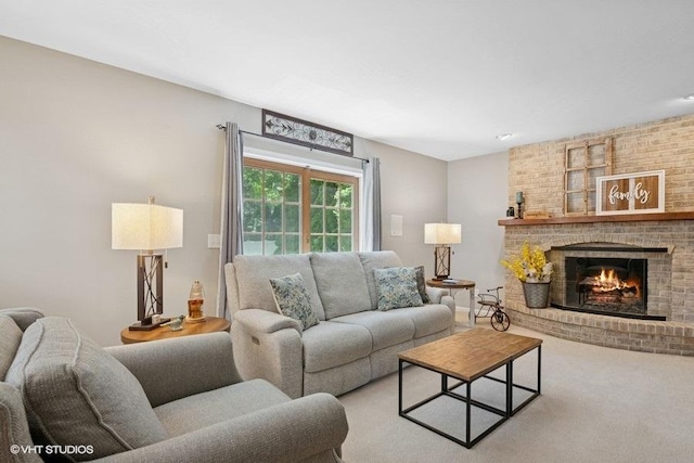 2325 Fairfax Rd, Saint Charles, IL 60174 - living area featuring a fireplace