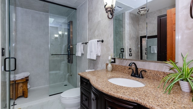 908 Claremont Dr, Downers Grove, IL 60516 - bathroom featuring vanity and a shower stall