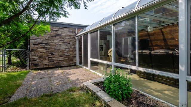 908 Claremont Dr, Downers Grove, IL 60516 - view of patio with a sunroom