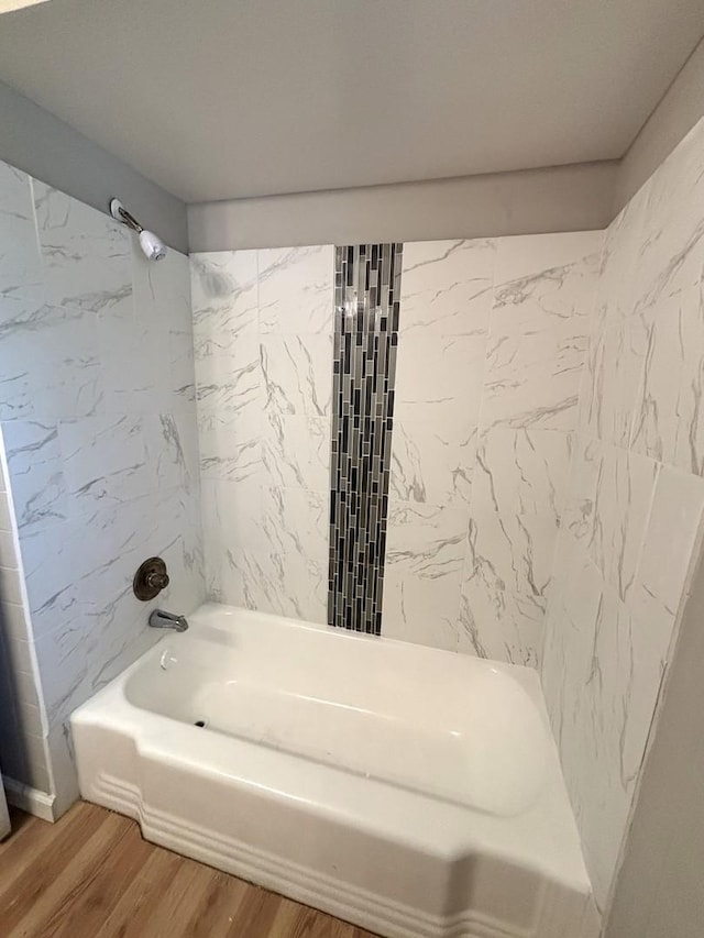 126 N Prairie Ave, Bloomingdale, IL 60108 - full bathroom with bathing tub / shower combination and wood finished floors
