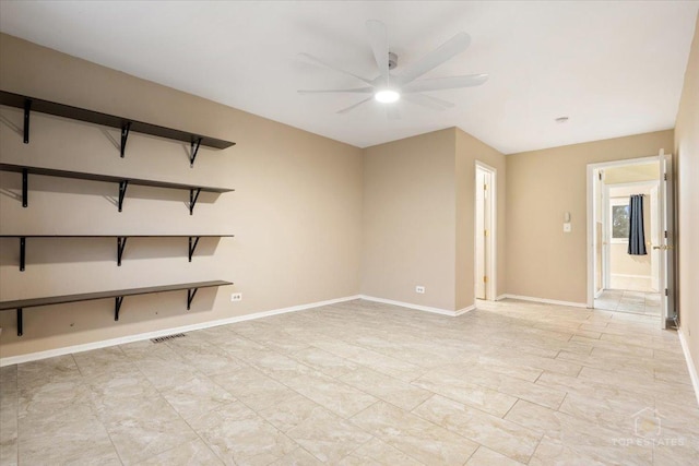 1018 Bob O Link Ln, Darien, IL 60561 - empty room featuring ceiling fan and baseboards