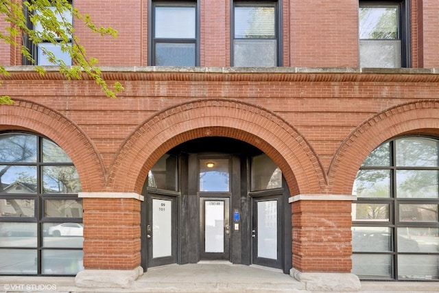 1709 N Paulina St Unit 303, Chicago, IL 60622 - property entrance featuring brick siding