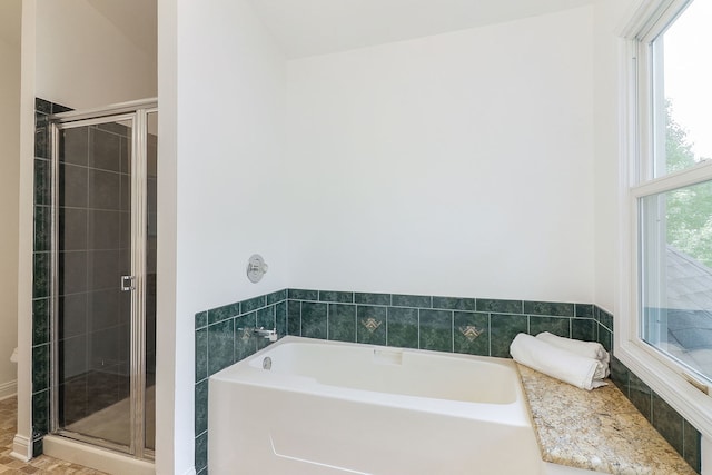 902 Heathrow Ln, Naperville, IL 60540 - full bathroom with a garden tub and a shower stall