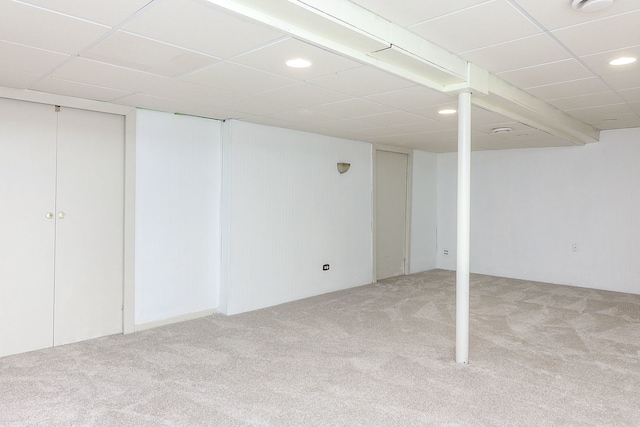 902 Heathrow Ln, Naperville, IL 60540 - finished below grade area featuring carpet and recessed lighting