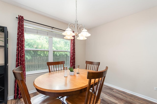 21402 Carlton St, Crest Hill, IL 60403 - dining room featuring a chandelier and wood finished floors