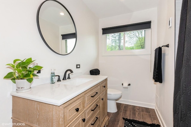 2365 N Barrington Woods Rd, Palatine, IL 60074 - bathroom featuring wood finished floors and vanity