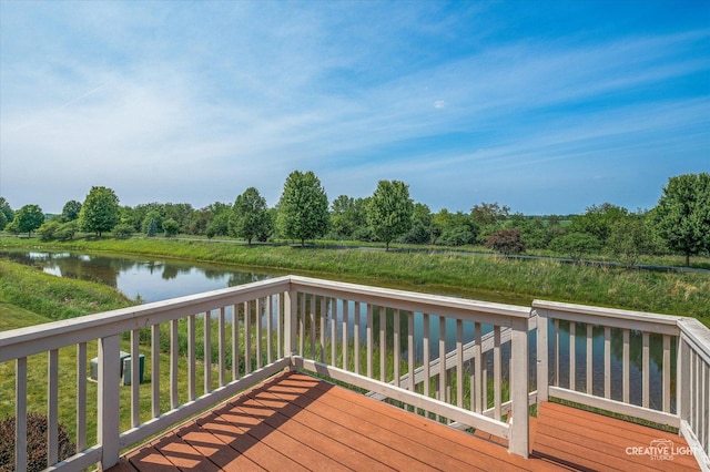 1568 Sedona Ave, Aurora, IL 60504 - wooden terrace with a water view