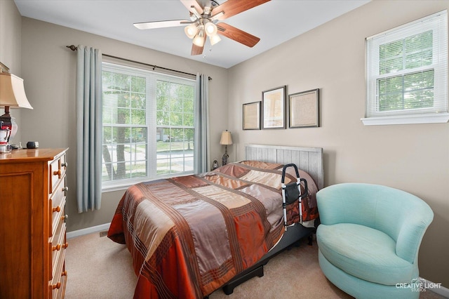 1568 Sedona Ave, Aurora, IL 60504 - bedroom featuring light carpet and ceiling fan