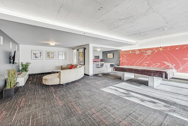 659 W Randolph St Unit 1115, Chicago, IL 60661 - game room featuring carpet flooring and billiards table