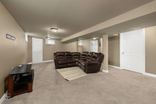 12620 S Kinvarra Dr, Palos Park, IL 60464 - living area featuring carpet and baseboards